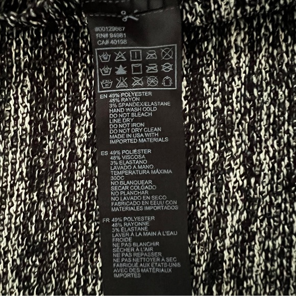 FOREVER 21 Drop Shoulder Cardigan Sweater Blazer Medium Brown Black Multicolor - Picture 3 of 6